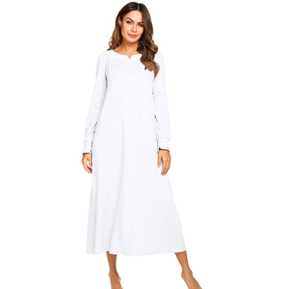 White nightgown 📦(S-34)